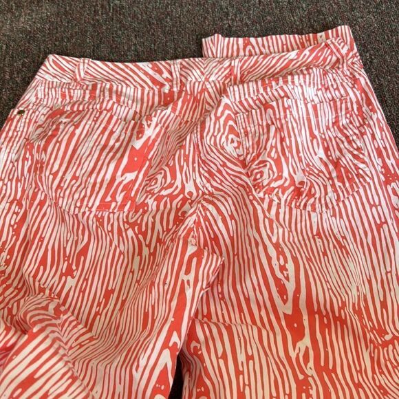 J. McLaughlin coral and white pants 8 - Picture 7 of 7